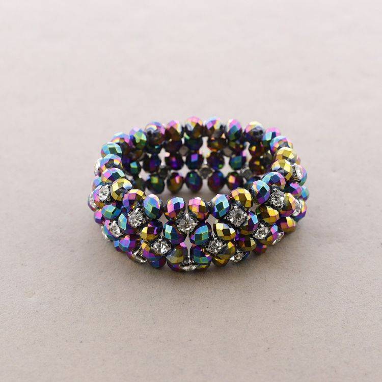 PULSERA CUENTAS FACETADAS