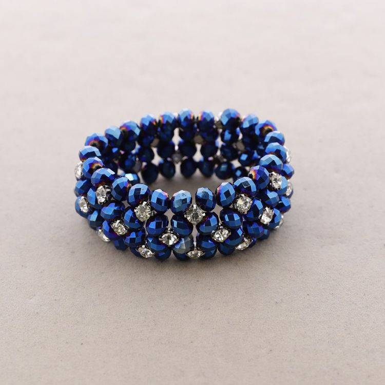 PULSERA CUENTAS FACETADAS 2