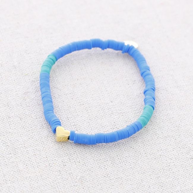 HEART FIMO STEEL BRACELET