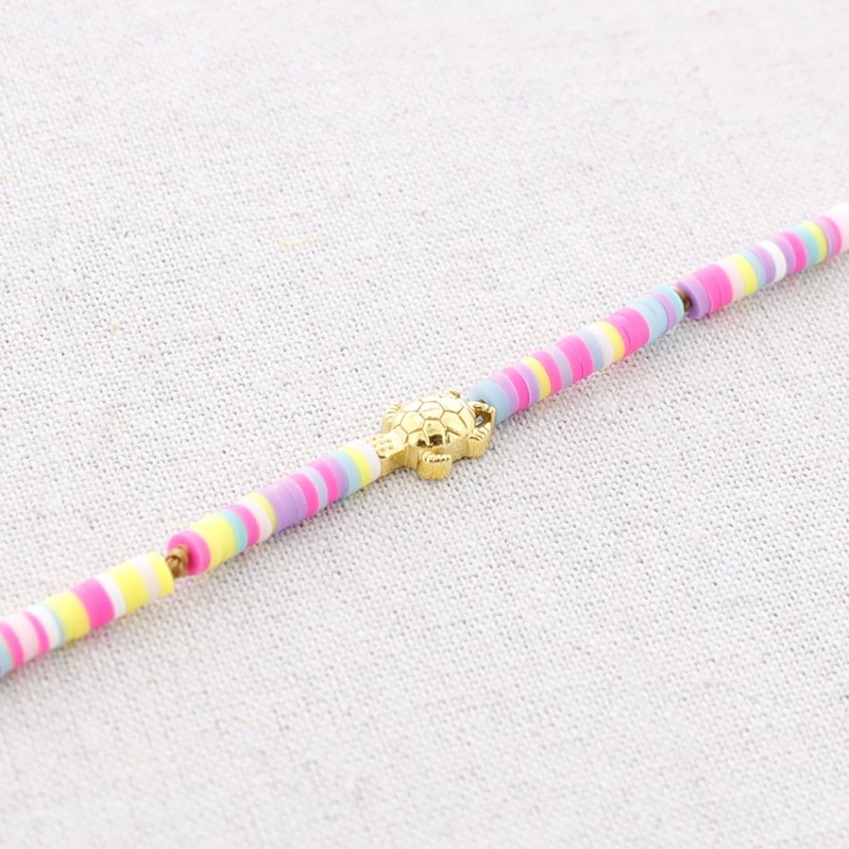 GARGANTILLA ACERO FIMO TORTUGA