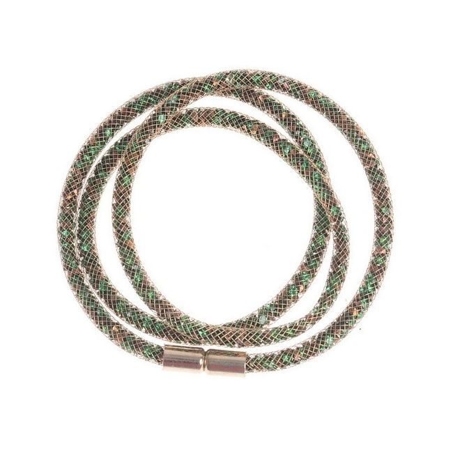 BEADED FILLED TUBE BRACELET
