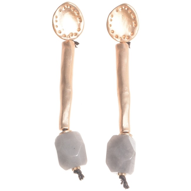 METAL STICK EARRINGS WITH...
