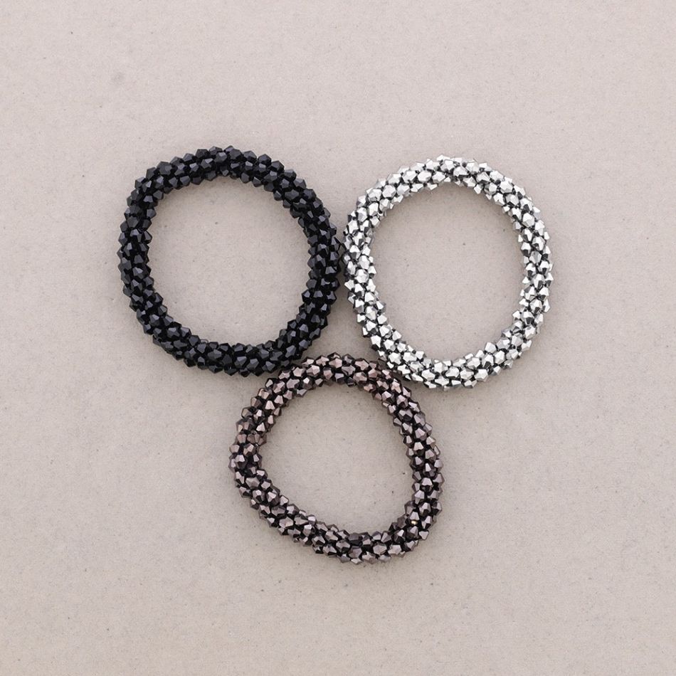 PULSERA ELÁSTICA CRISTALES FACETADOS