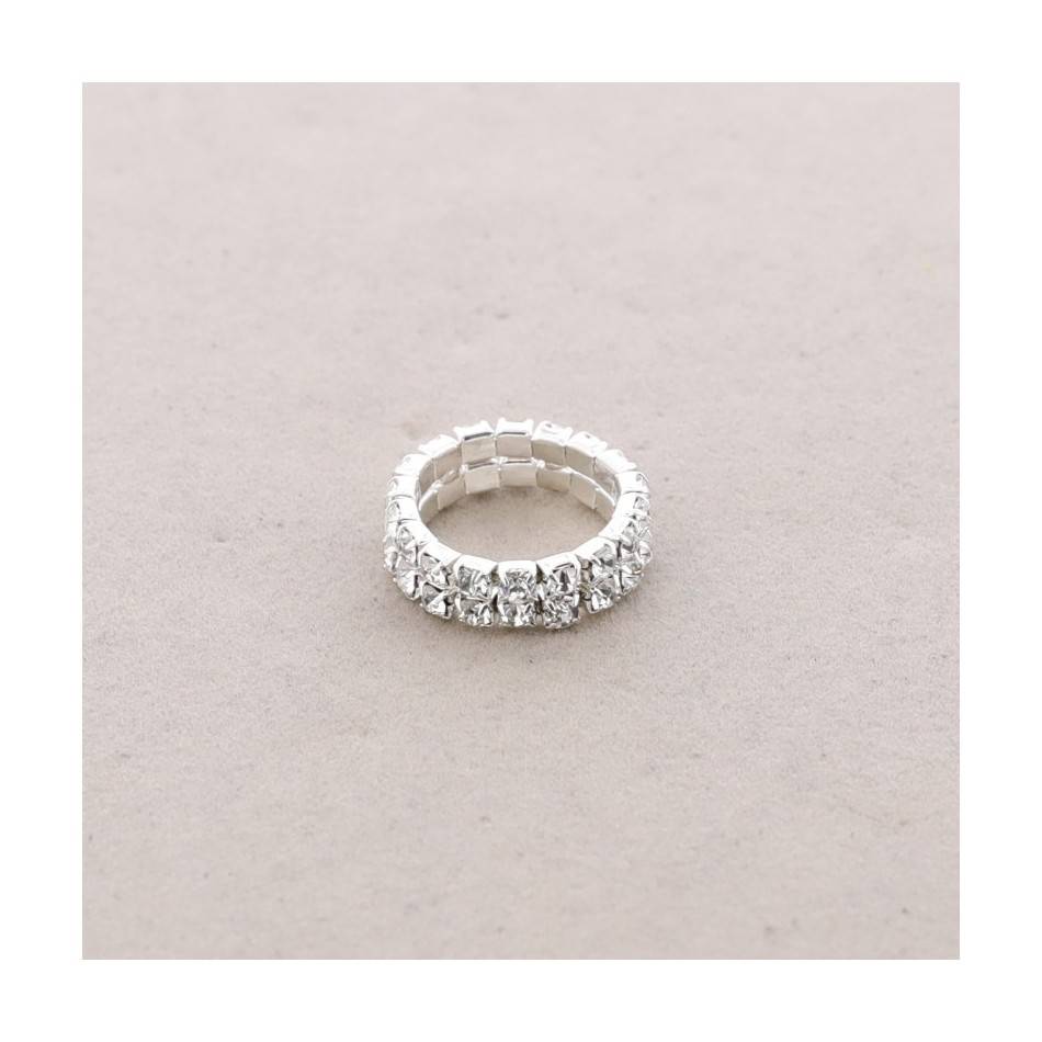 ANILLO STRASS 2 FILAS