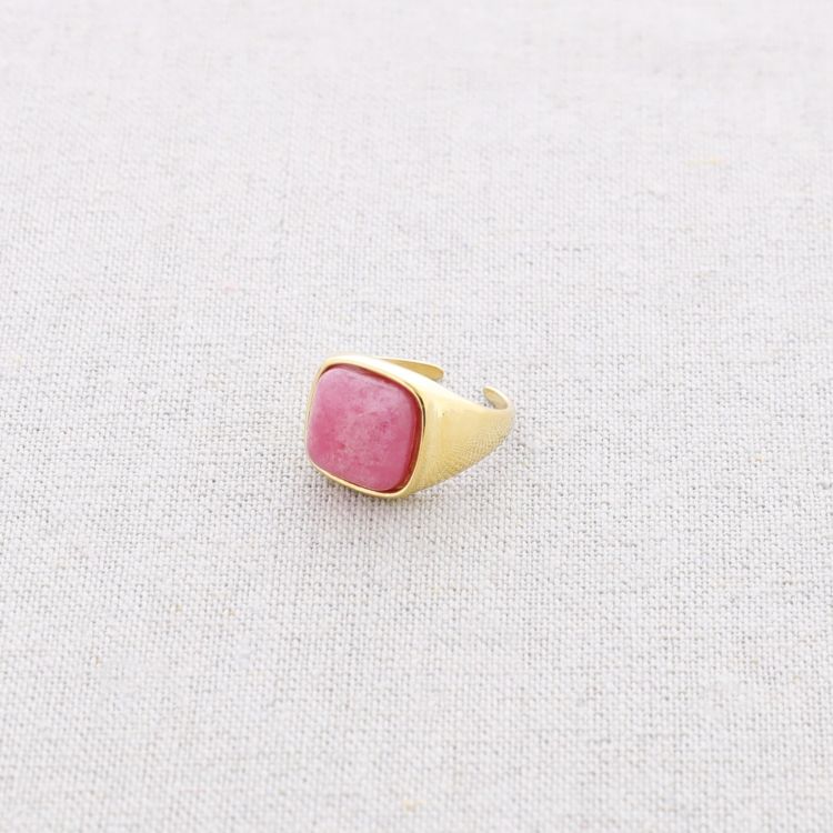 ANILLO ACERO PIEDRAS INCRUSTADAS