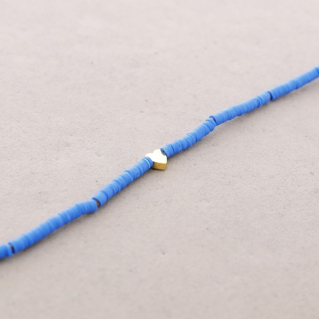 FIMO STEEL SHORT NECKLACE HEART