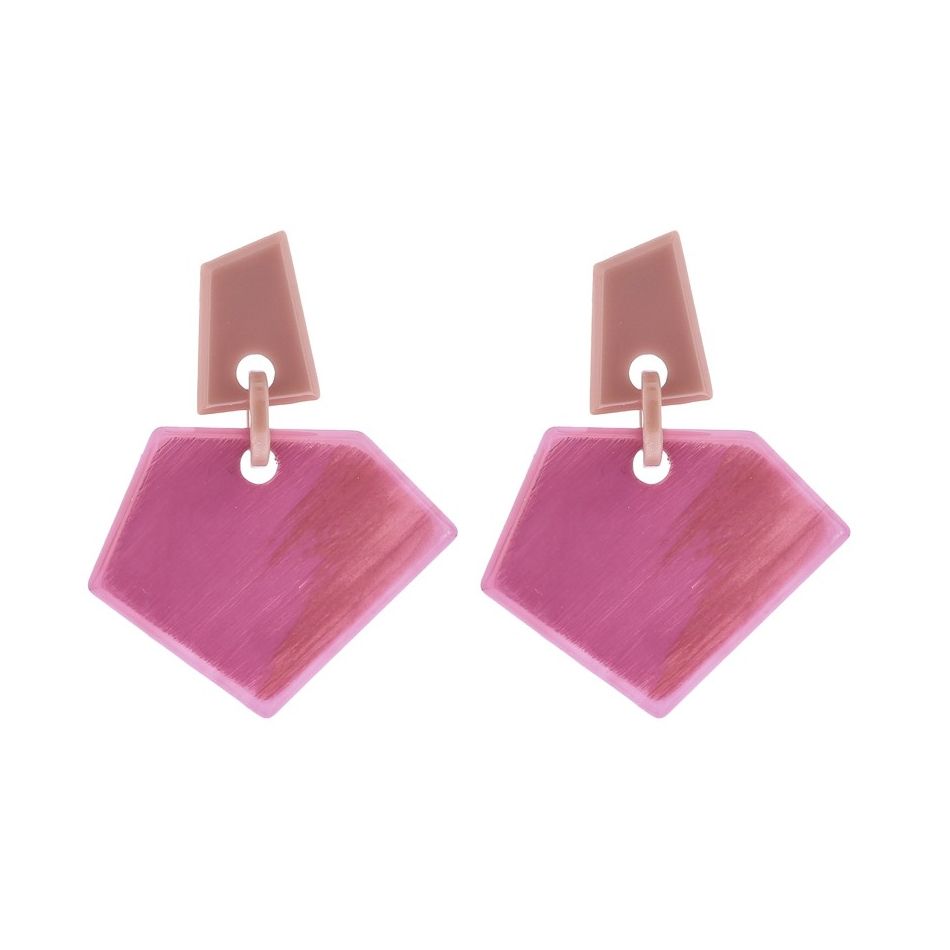 RESIN GEOMETRIC SHAPES EARRINGS