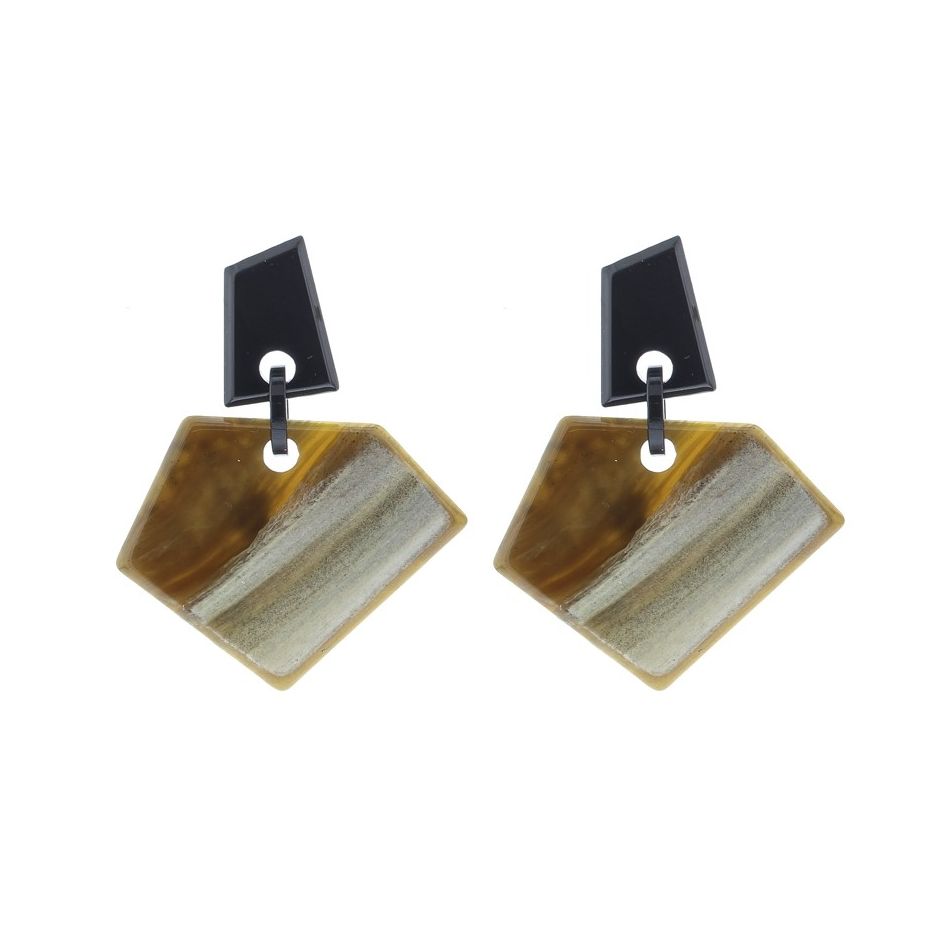 PENDIENTES FORMAS GEOMÉTRICAS RESINA