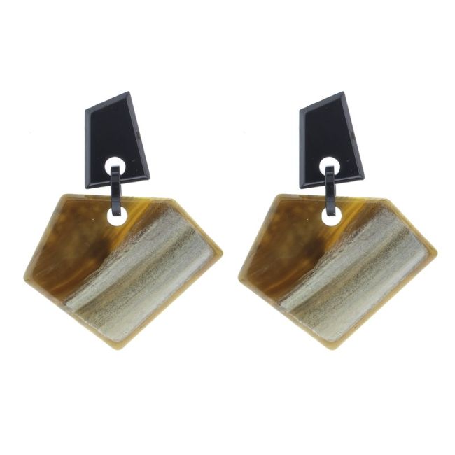 PENDIENTES FORMAS GEOMÉTRICAS RESINA