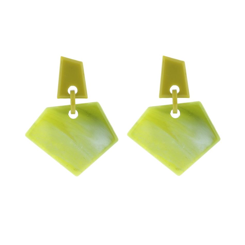 RESIN GEOMETRIC SHAPES EARRINGS