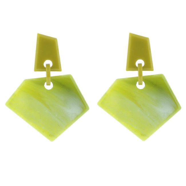 RESIN GEOMETRIC SHAPES EARRINGS
