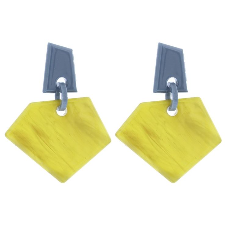 RESIN GEOMETRIC SHAPES EARRINGS