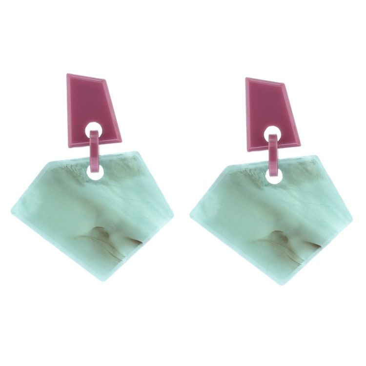 PENDIENTES FORMAS GEOMÉTRICAS RESINA 2