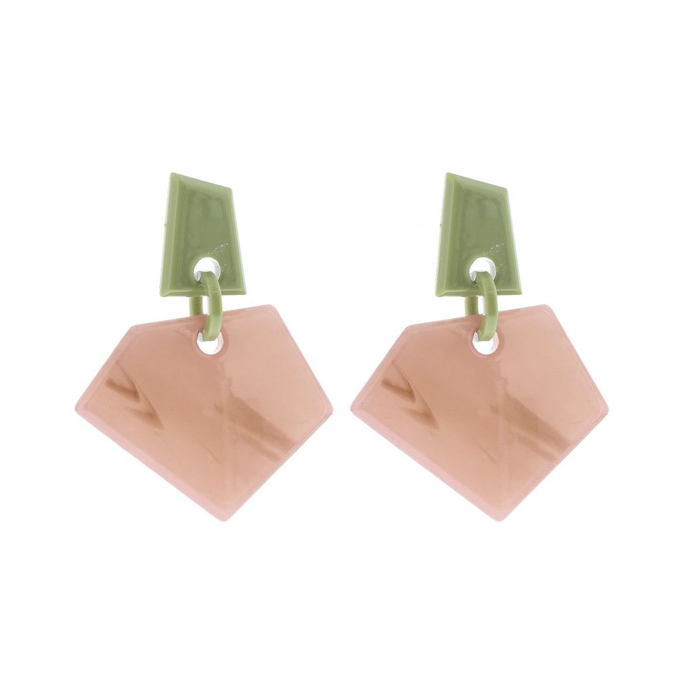 RESIN GEOMETRIC SHAPES EARRINGS