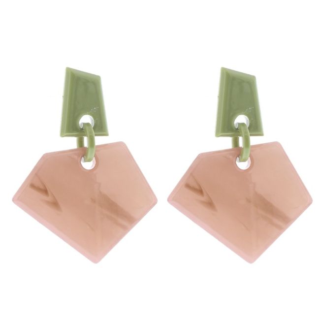 RESIN GEOMETRIC SHAPES EARRINGS