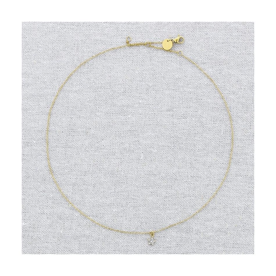 GARGANTILLA ACERO COLGANTE ESTRELLITA STRASS