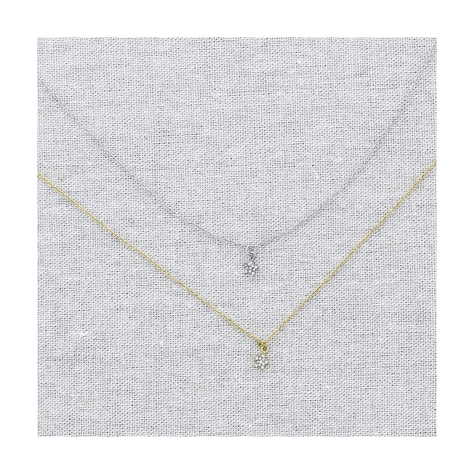 STEEL SHORT NECKLACE PENDANT LITTLE STAR STRASS