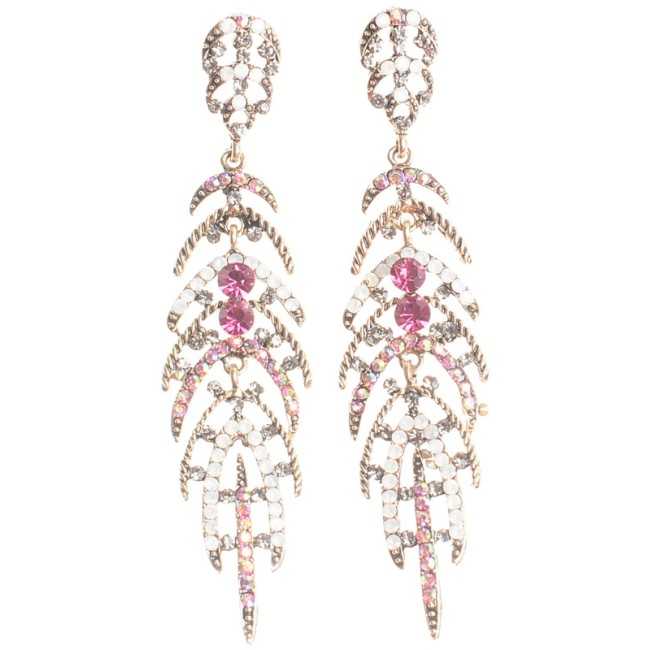 METAL STRASS EARRINGS