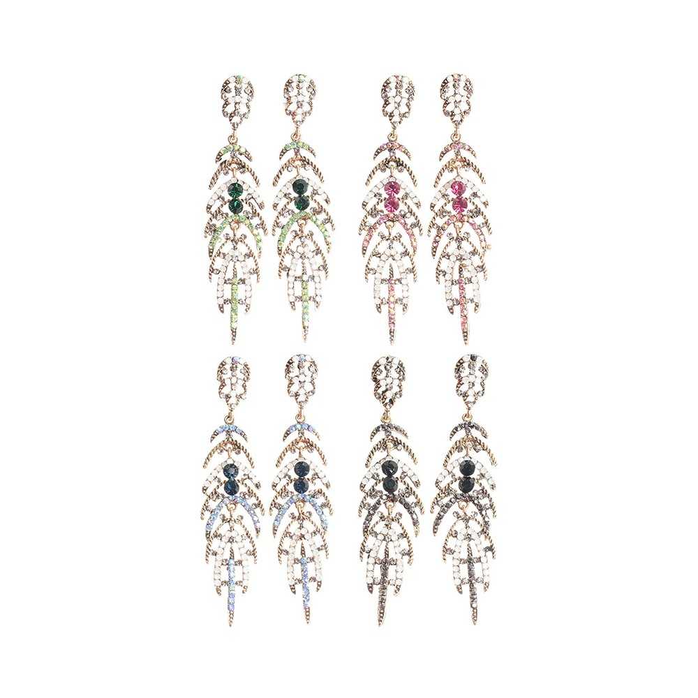 METAL STRASS EARRINGS