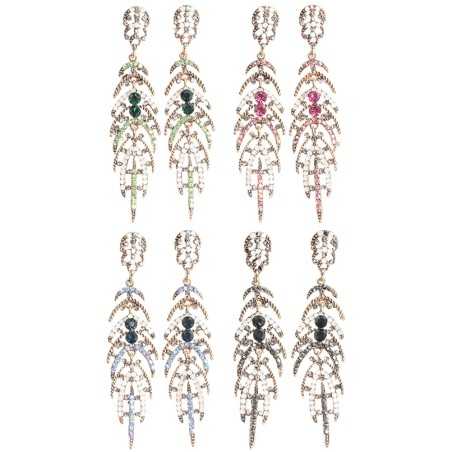 METAL STRASS EARRINGS