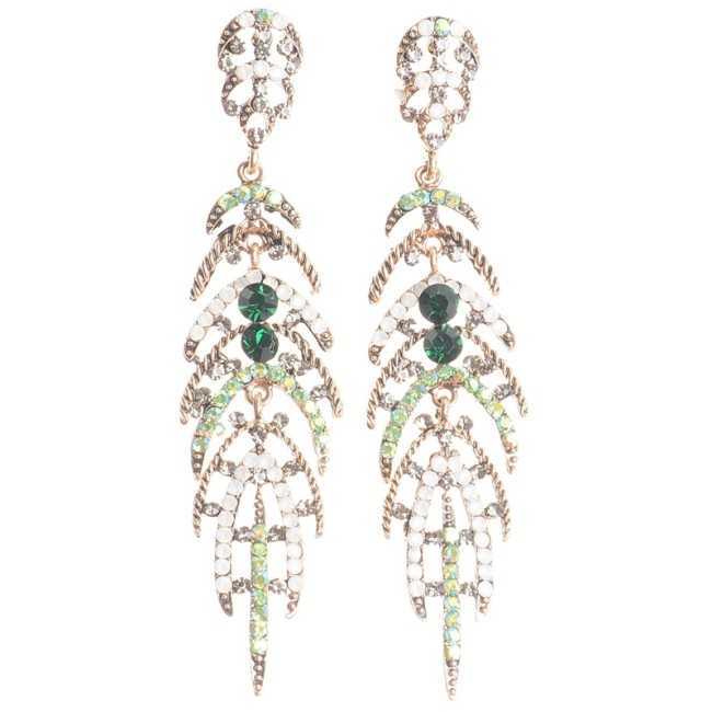 METAL STRASS EARRINGS