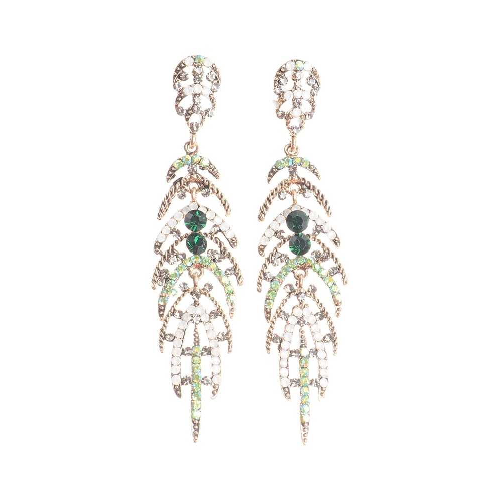 METAL STRASS EARRINGS