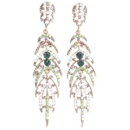 METAL STRASS EARRINGS