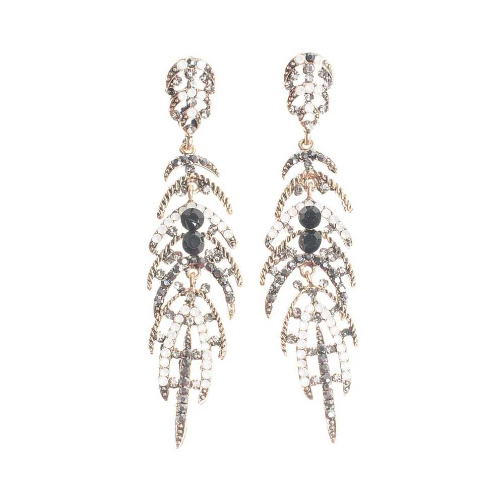 METAL STRASS EARRINGS