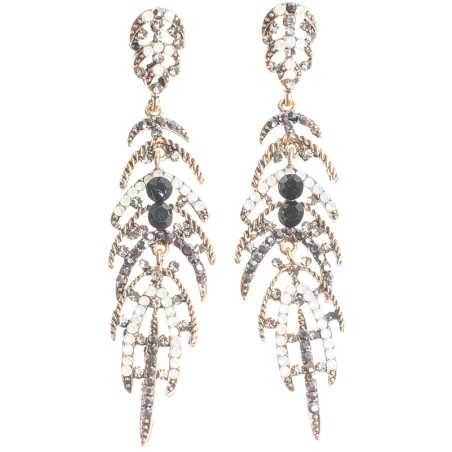 METAL STRASS EARRINGS