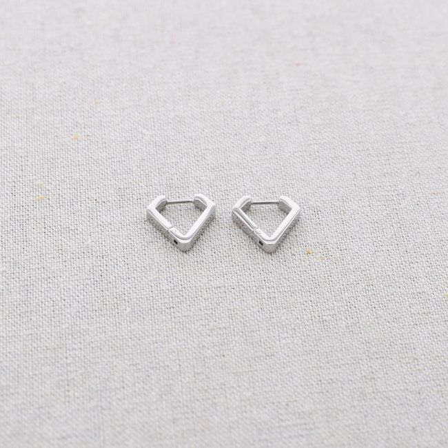 PENDIENTES ACERO ARO FORMA PICO
