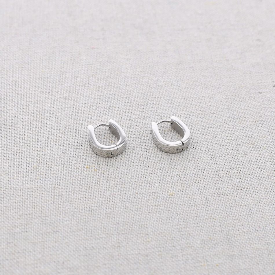 PENDIENTES ACERO ARO FORMA