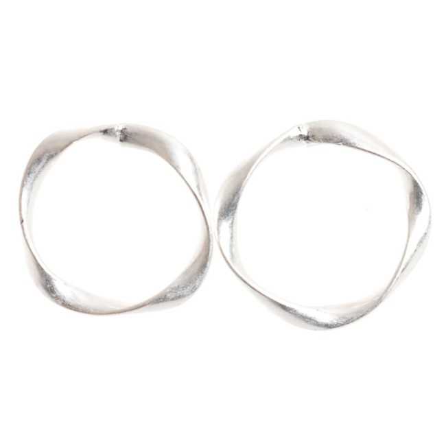PENDIENTES CÍRCULO IRREGULAR METAL