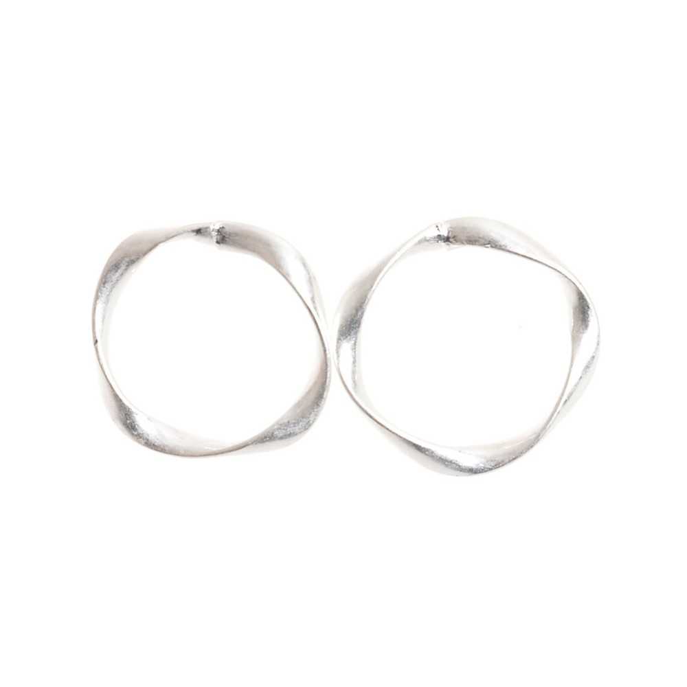 PENDIENTES CÍRCULO IRREGULAR METAL