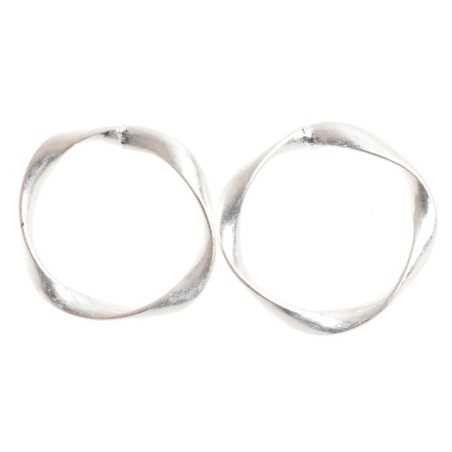 PENDIENTES CÍRCULO IRREGULAR METAL