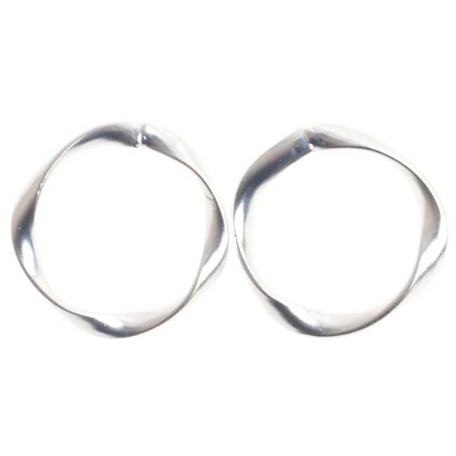 PENDIENTES CÍRCULO IRREGULAR METAL