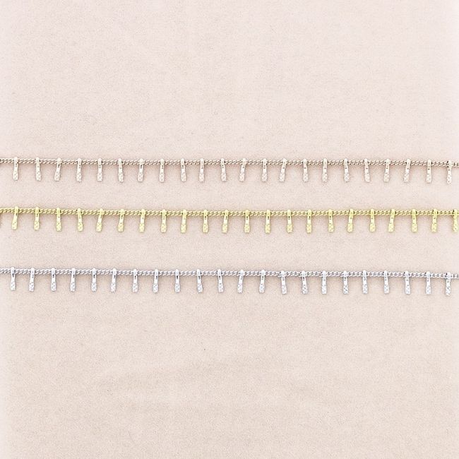 STICK PENDANTS STEEL BRACELET