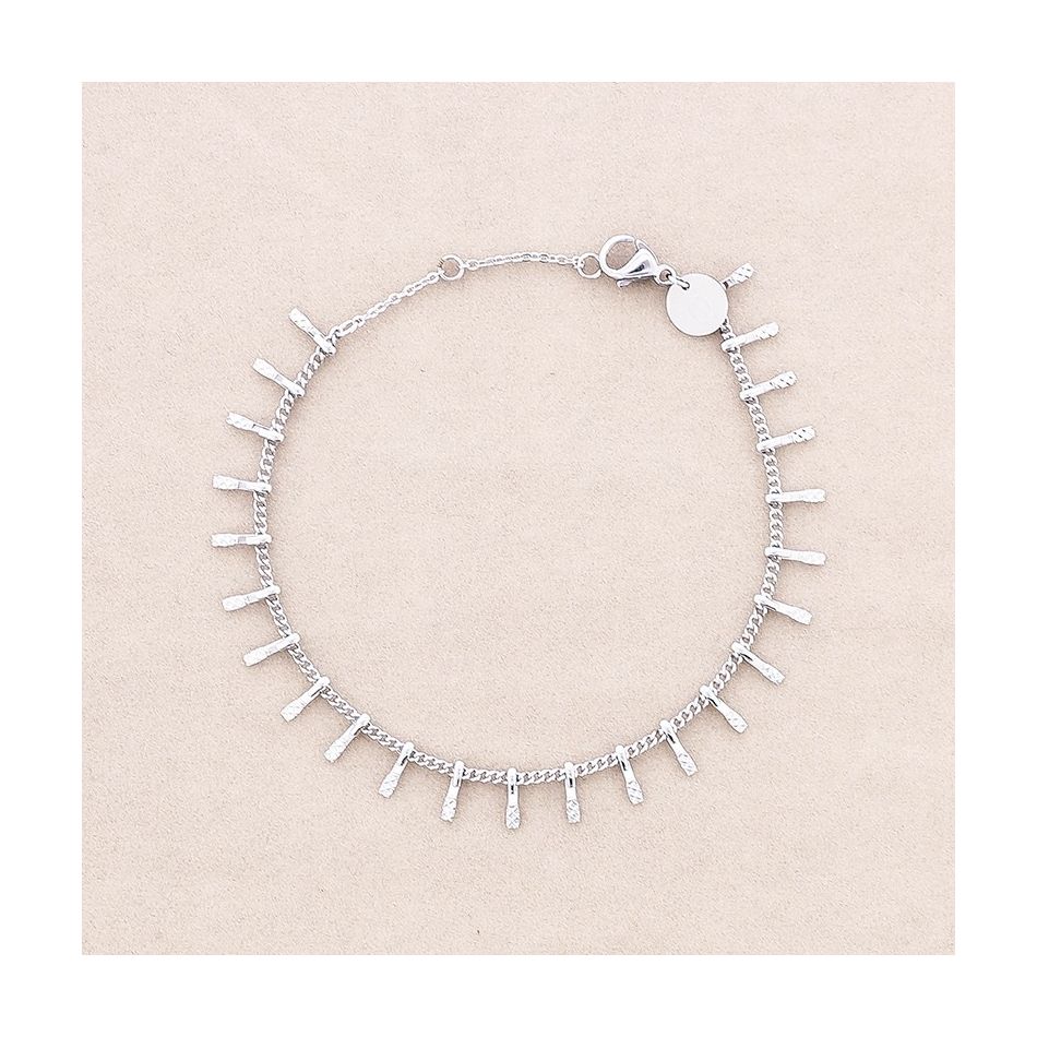 STICK PENDANTS STEEL BRACELET