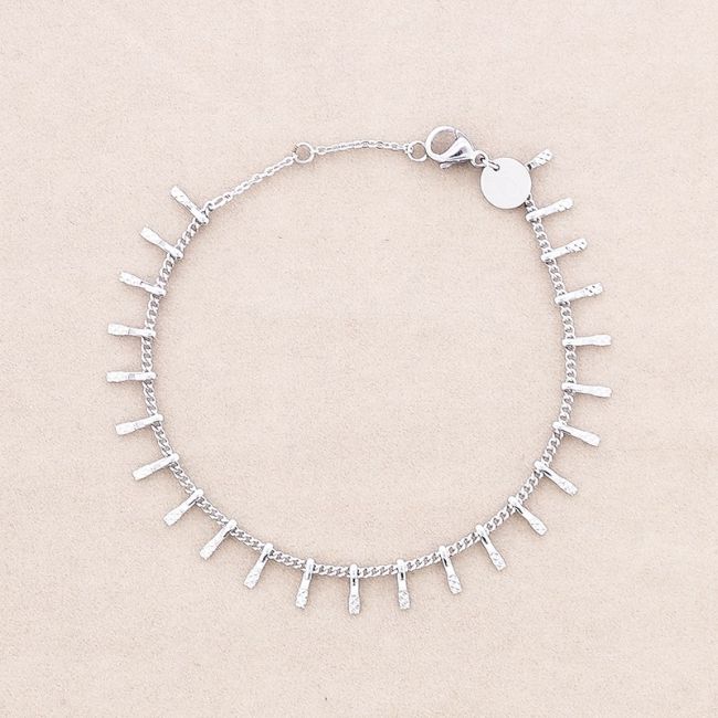 STICK PENDANTS STEEL BRACELET