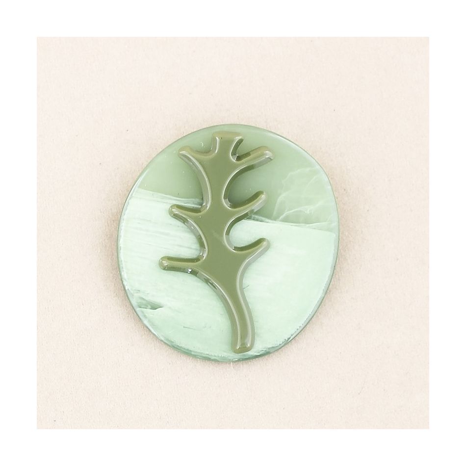 RESIN TREE BROOCH