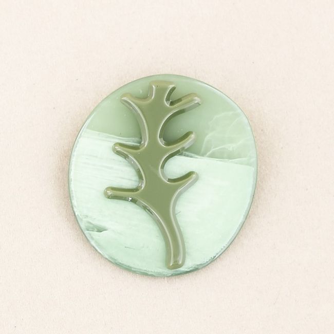 RESIN TREE BROOCH