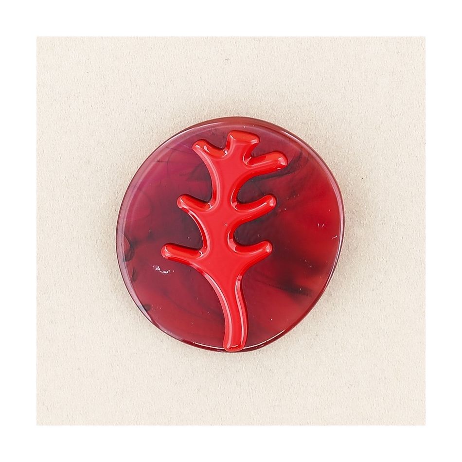 RESIN TREE BROOCH