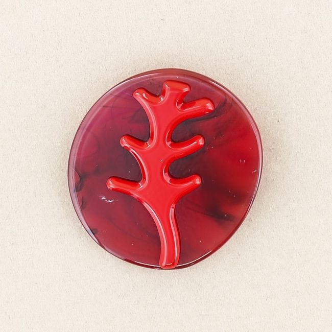 RESIN TREE BROOCH