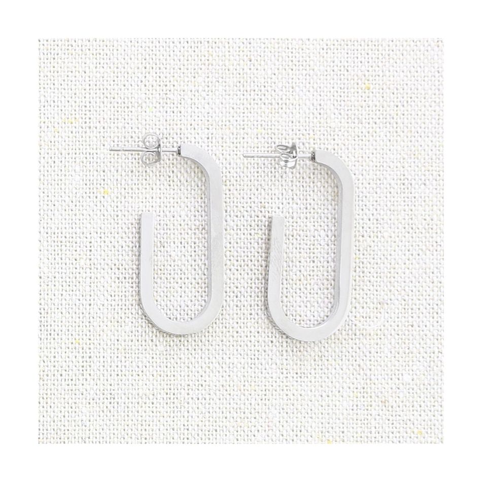 STEEL LINK EARRINGS