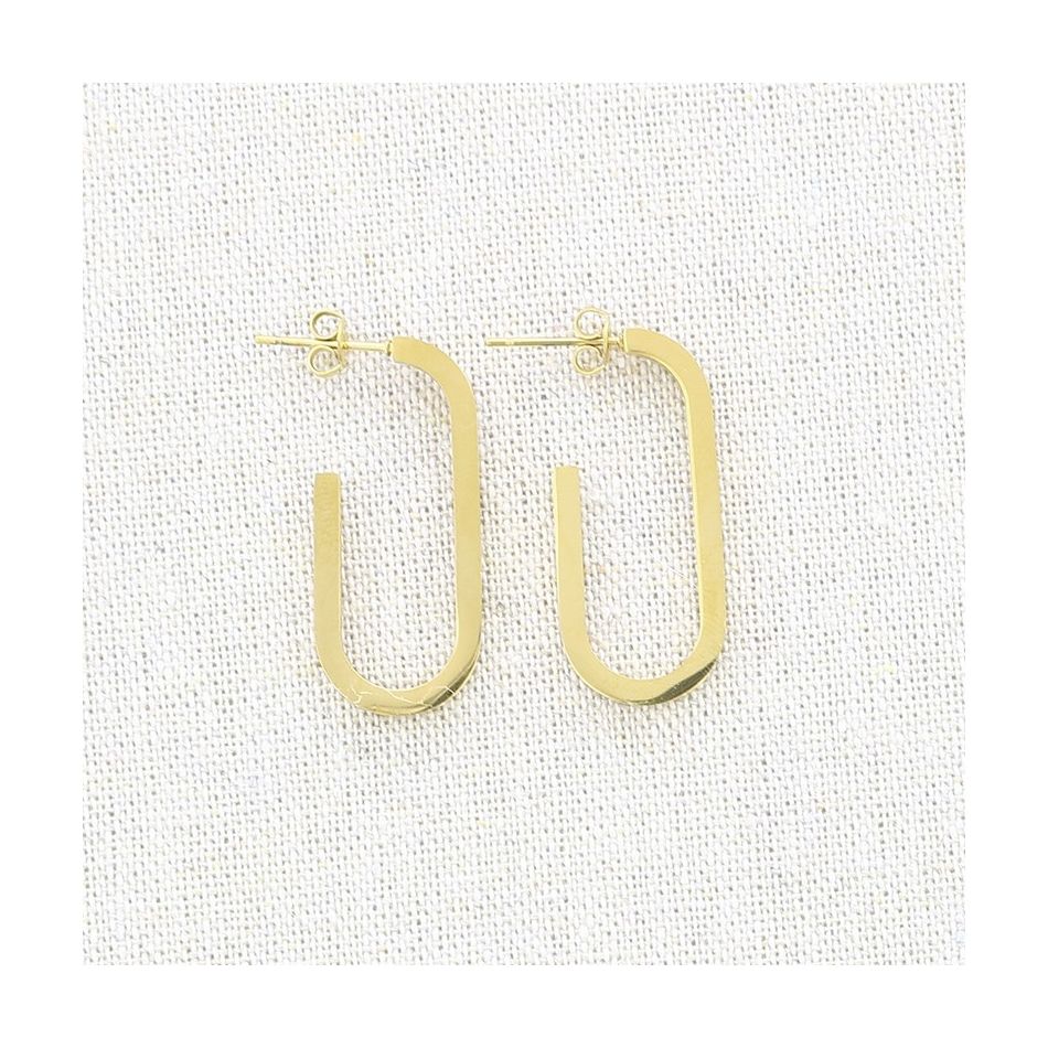 STEEL LINK EARRINGS