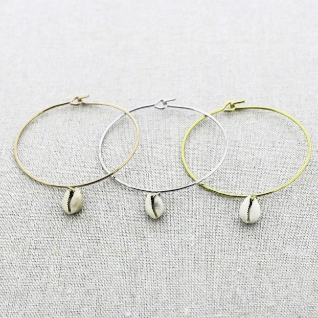STEEL SHELL PENDANT BRACELET