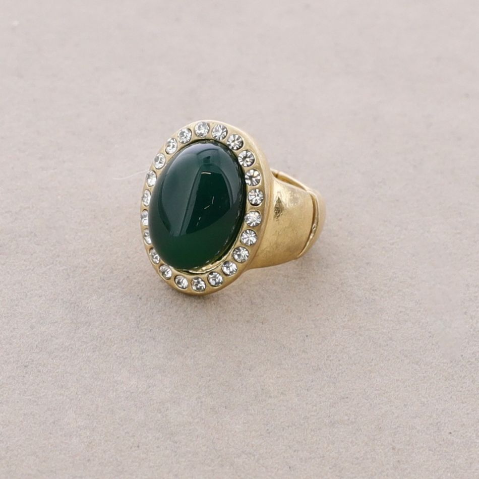 ANILLO ELÁSTICO METAL PIEDRA CRISTALES