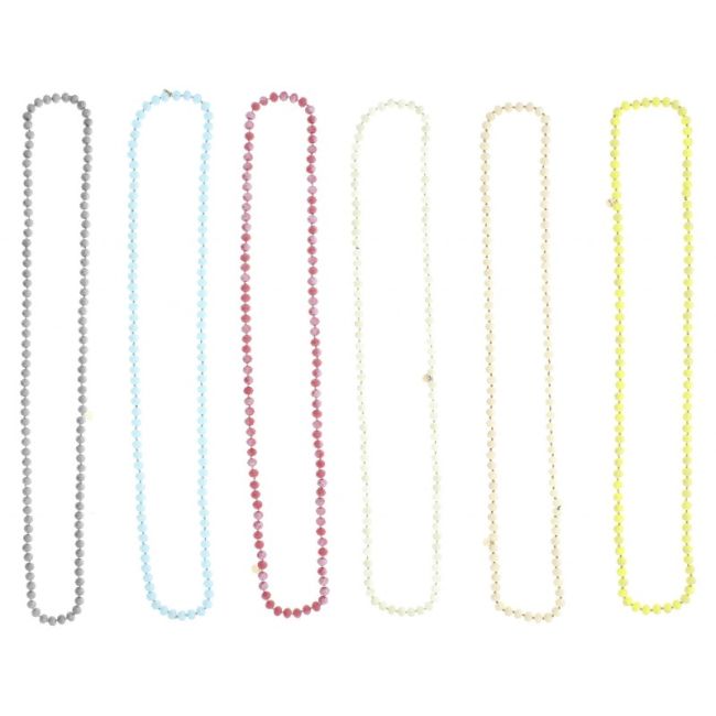 LONG NECKLACE WITH FACET BEADS1.1M*10MM