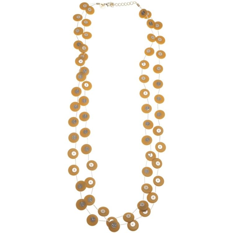 COLLAR LARGO ARANDELAS RESINA LENTEJUELAS 2