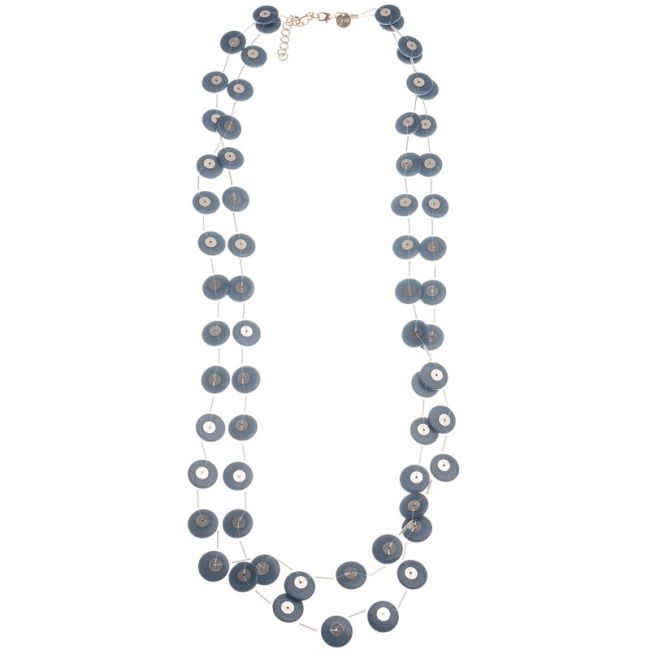 LONG NECKLACE WITH RESIN SEQUINS