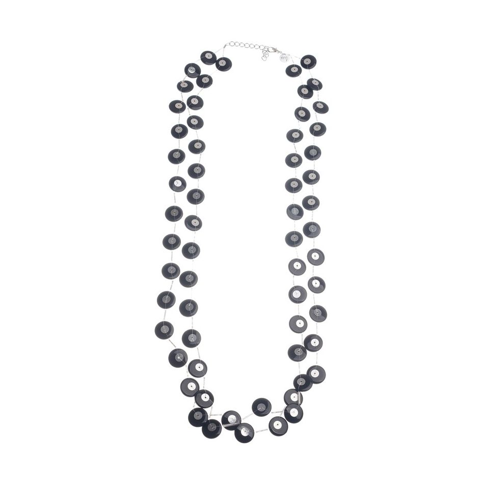 LONG NECKLACE WITH RESIN SEQUINS
